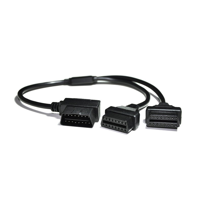 Vgate 16 pin OBD2 OBDII Diagnostic Extender Splitter Extension Cable Male to Dual Female Y Cable 12 inches - Image 3